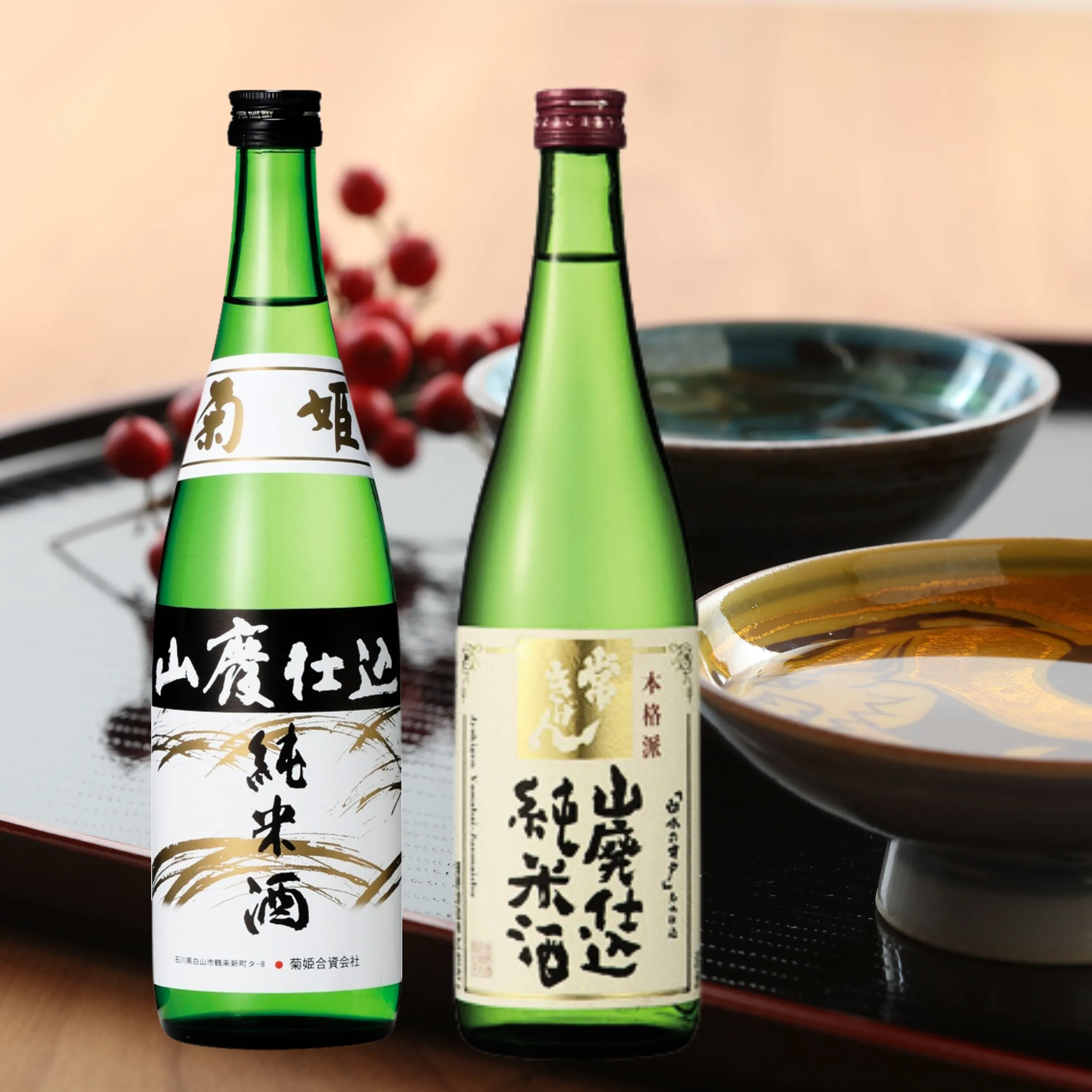 送料込】【地酒】【日本酒】【山廃仕込み】加賀の酒蔵 菊姫・常きげん 