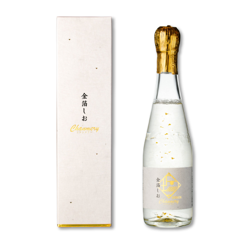 【能登応援】金箔しおシャンメリー ｜金沢の【金箔】と能登の【揚げ浜式塩】が融合したおもてなしドリンク。