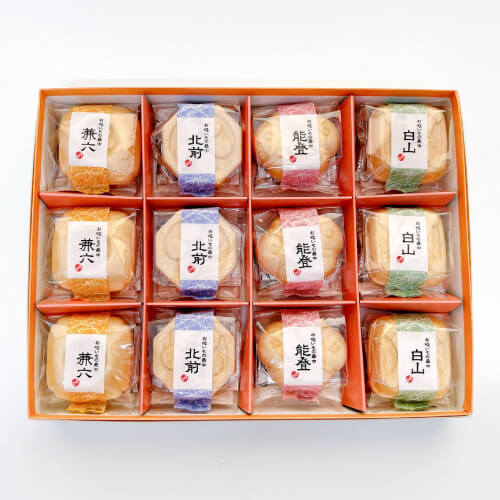 【金沢ふくら屋】加賀懐石お吸い物最中 12個入(4種各3個)