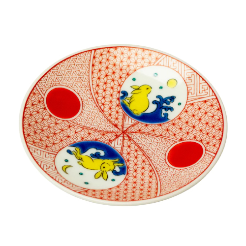 縁起豆皿コレクション 梅菊模様 KSO-313