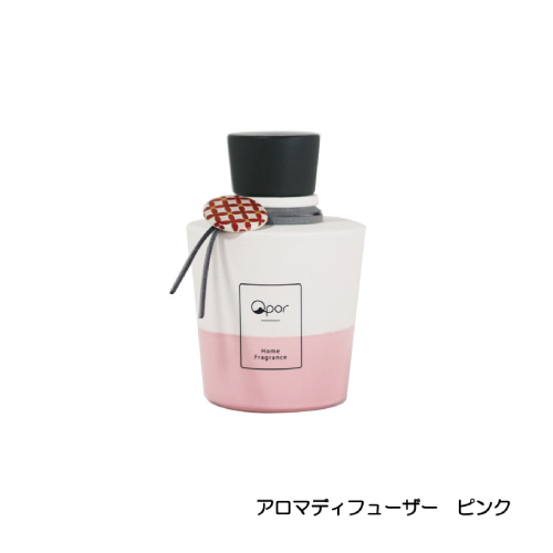 Qporｷｭﾎﾟｰﾚ 吸収発散するｱﾛﾏﾃﾞｨﾌｭｰｻﾞｰ ピンク（大きいサイズ）