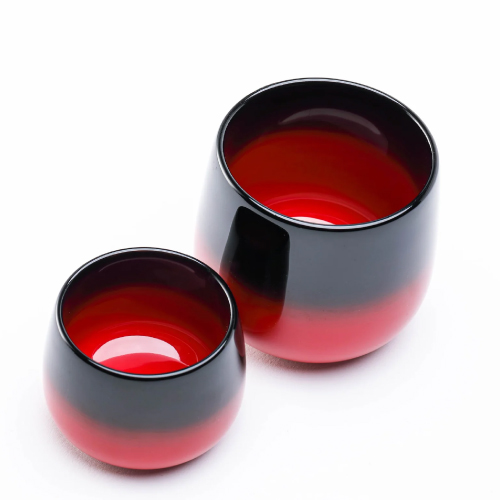 田谷漆器店】輪島塗汁椀ゆらりカップ (AKEMONO・赤) 小