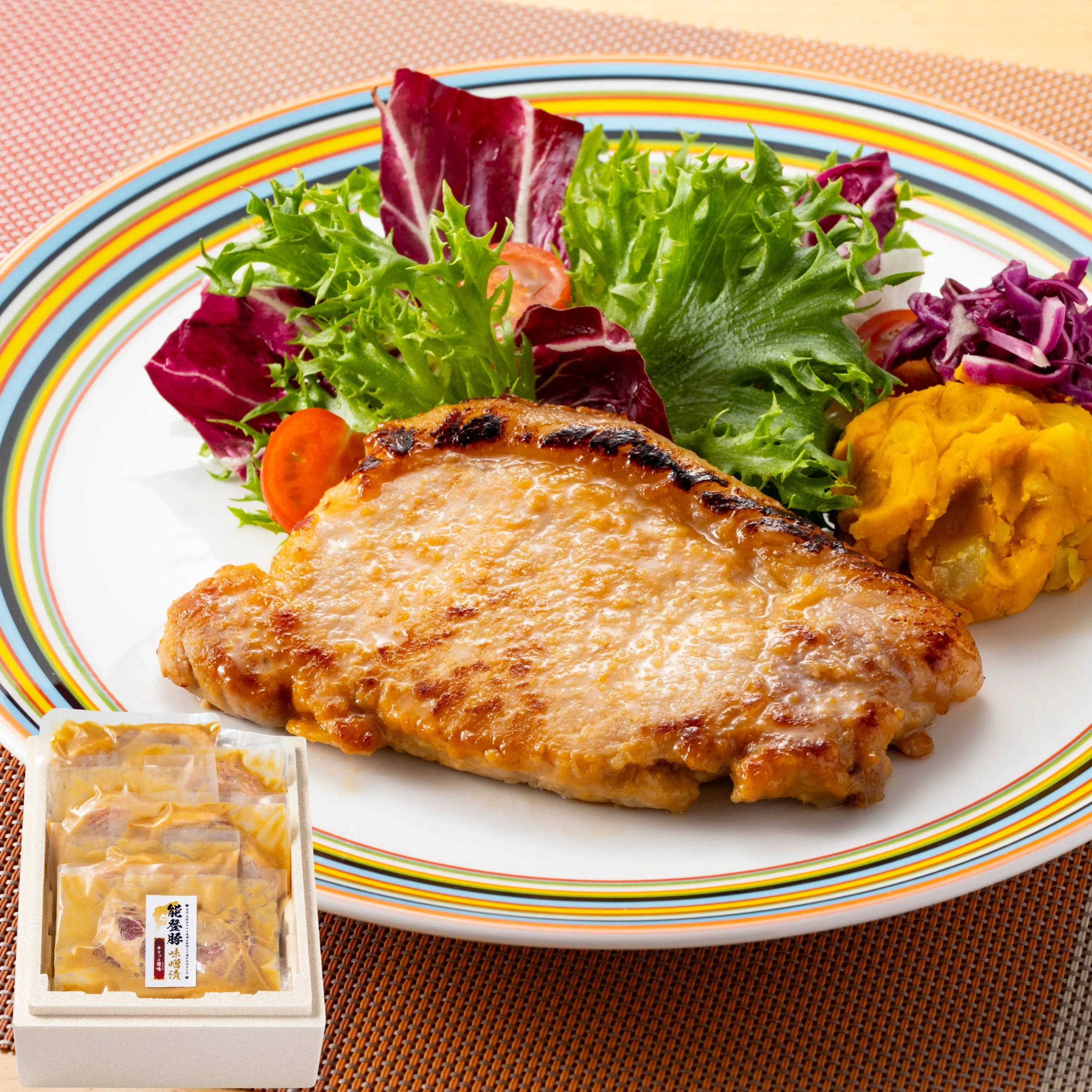 【クール便送料無料】料理研究家しもおきひろこ監修 能登豚 味噌漬けギフト「キリッと優味」6枚入り